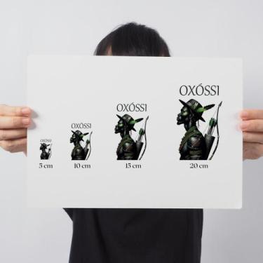 Imagem de Adesivo Orixá Oxóssi DTF UV Envernizado Prova D'água Sticker - Balaio 
