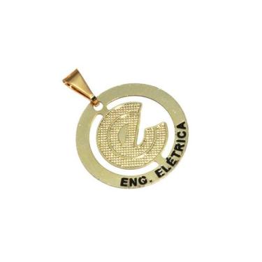 Imagem de Pingente Minha Profissão Engenharia Elétrica Folheado 18k - Milena Fol