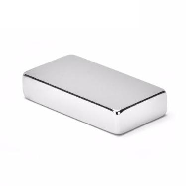 Imagem de 2pcs. Imã De Neodímio Bloco Super Forte - 40x20x10mm - N35 - Neoimp