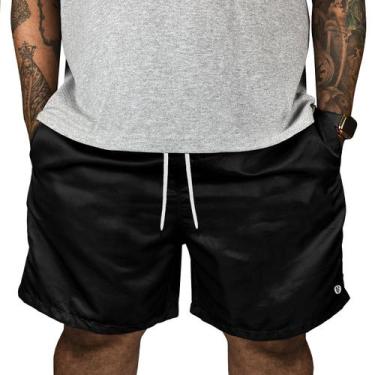 Imagem de Short Praia Masculino Extra Plus Size Elástico Com Cardao - MP Moda Ma