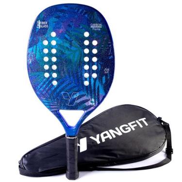 Imagem de Raquete Beach Tennis Carbono e Fibra de Vidro Yangfit + Capa