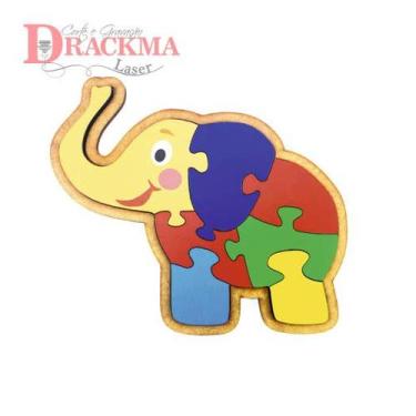Imagem de Quebra Cabeça, Infantil, Educativo, Pedagógico, Elefante - Drackma