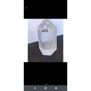 Imagem de Ponta gerador quartzo cristal 130 gramas 7 cm de altura e 4 de largura