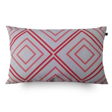 Imagem de Almofada Veludo Retangular 30x50cm Arad Vermelho - FASTLAR