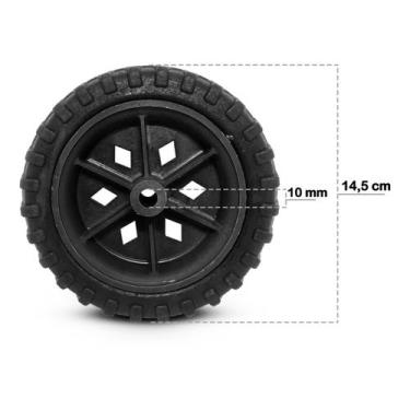 Imagem de 2 Rodas Para Carrinho De Feira 100kilos - KAORI, UNICA, UNICA