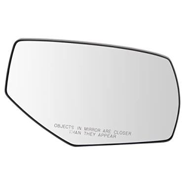 Imagem de TRQ Espelho retrovisor externo de vidro para montagem manual do lado direito do passageiro para Chevrolet Silverado 1500 GMC Sierra 1500