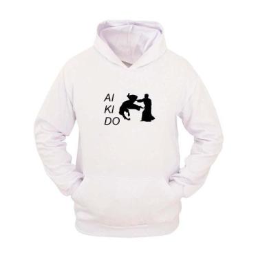 Imagem de Moletom Masculino Canguru com Capuz Estampa Aikido Conforto - Ragor, G