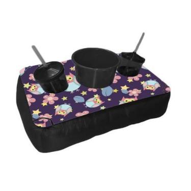 Imagem de Almofada Bandeja Pipoca Balde e 2 Copos Personalizado Corujas - Deluzz