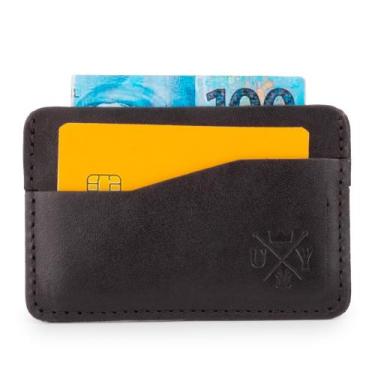 Imagem de Carteira Simples Porta Cartões e Notas Fina Multiuso Em Couro - Use Yo