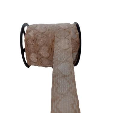 Imagem de Acabamento Rendado Coração Rolo C/25m Lingerie F11 - Zanotti, Canela