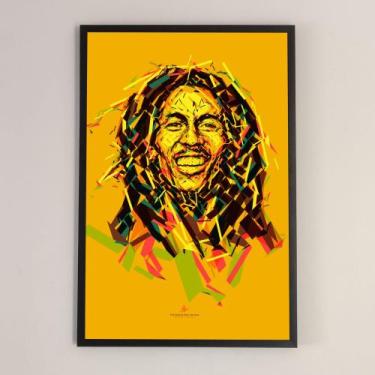Imagem de Quadro Bob Marley (02) Raggae - COM MOLDURA - 60x90 cm - O Ponto do Ar