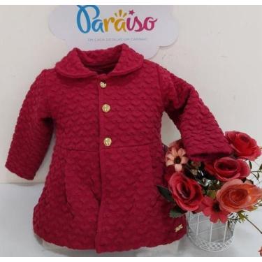 Imagem de Casaco Luxo Paraiso Bebe Menina Inverno Ref 9176 Casaquinho - Paraíso,
