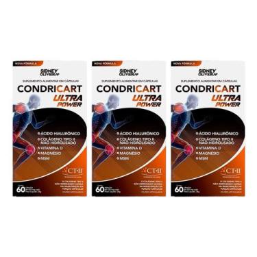 Imagem de Condricart Ultra  Power  Colageno tipo II 60 capsulas kit com 3 unidad