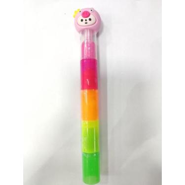 Imagem de Caneta Kit Marca Texto 4 Mini pessoas troque a tampa - Kaz, 5