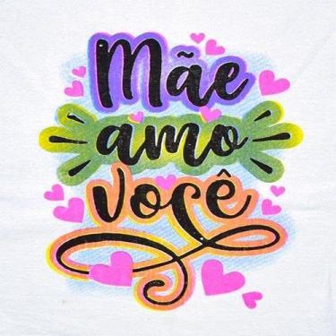 Imagem de Pano de Prato Estampado Mãe Estilotex - 43 X 72cm, MÃE AMO VOCÊ