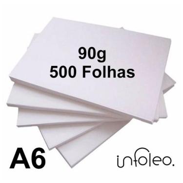 Imagem de Papel Offset A6 90g Branco - Pacote 500 Folhas - Chambril