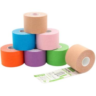 Imagem de Fita Bandagem Elástica Adesiva Kinesio Tape Dor Muscular - Kaizu Impor