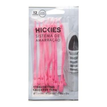 Imagem de Cadarço De Silicone Elástico Kit Com 12pçs Hickies, Neon pink
