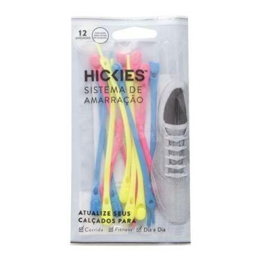 Imagem de Cadarço De Silicone Elástico Kit Com 12pçs Hickies, Neon multicolor
