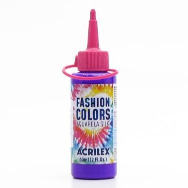 Imagem de Tinta Fashion Colors Aquarela Silk Fluorescente 60ml - Acrilex, 106 RO