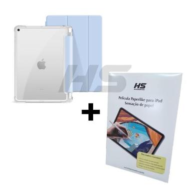 Imagem de Kit Capa de iPad 9 8 7 Geração 10.2" + Película Fosca Paperlike Sensaç