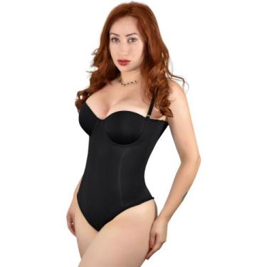 Imagem de Body Modelador Reduz Medidas Uso Diário - Fanáticos Por Cintas, Preto,