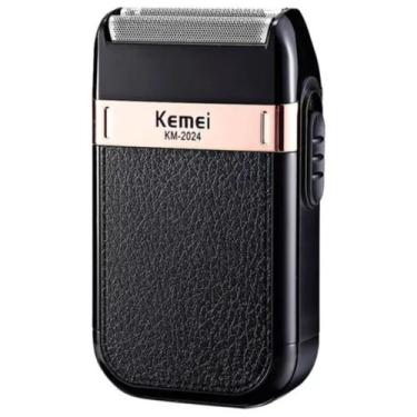 Imagem de Barbeador Portátil Elétrico Recarregável KM-2024 Envio Já - KEMEI