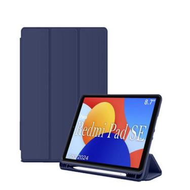 Imagem de Capa Case Para Tablet Xiaomi Redmi Pad SE 8.7 Ano 2024 Com Compartimen
