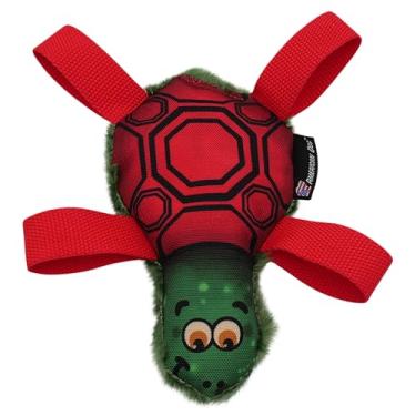 Imagem de American Dog Tommy Turtle – Brinquedo durável para cães de buscar e puxar, feito nos EUA, seguro para animais de estimação, lavável na máquina, nylon 1000D e lã de minky para união, tempo de