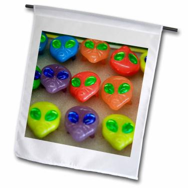 Imagem de 3dRose fl_92636_1 Alien Head Rings para venda, Roswell, New Mexico-Us32 Jmr0112-Julien McRoberts Bandeira de jardim, 30 x 45 cm