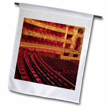 Imagem de 3dRose fl_81386_1 França, Paris, Opera Garnier Interior-EU09 BJA0174-Jaynes Gallery Bandeira de jardim, 30 x 45 cm