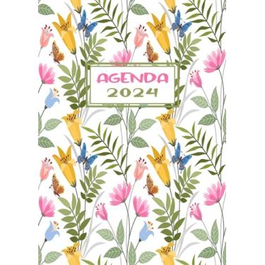 Imagem de Agenda Journalier 2024: Restez Organisé du 1er janvier 2024 au 31 décembre 2024 | Pages de Contacts, Emplois du Temps, Journal de Mots de Passe, Jours Fériés, Anniversaires et Bien Plus Encore !