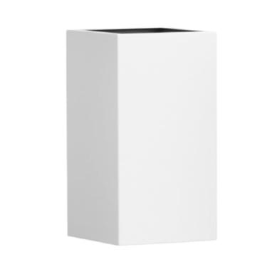 Imagem de Vaso Fibra De Vidro Quadrado Texas M 65cm Vietnamita Grande Decorativo (Branco Fosco)