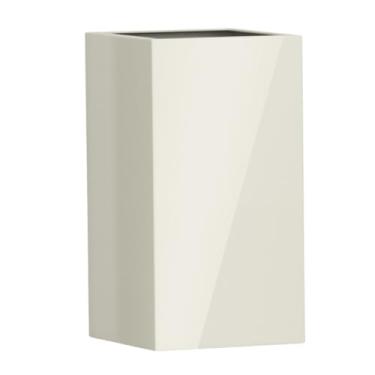 Imagem de Vaso Fibra De Vidro Quadrado Texas M 65cm Vietnamita Grande Decorativo (Off White)