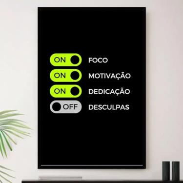 Imagem de Genérico, Quadro Foco Motivação Dedicação Decorativo A3 35x45cm