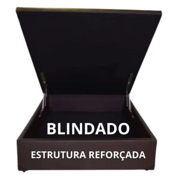 Imagem de Cama Baú Casal Padrão 1,38 x 1,88 c/ 48cm de altura - Blindado