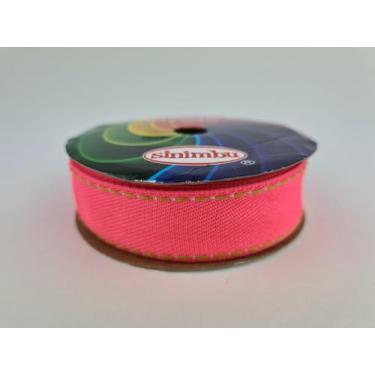 Imagem de Fita Jeans Sinimbu Rosa Cor11 Neon - 22mm / 10 metros