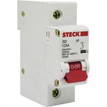 Imagem de Disjuntor Steck Din Unipolar 125A Sd61 C10Ka