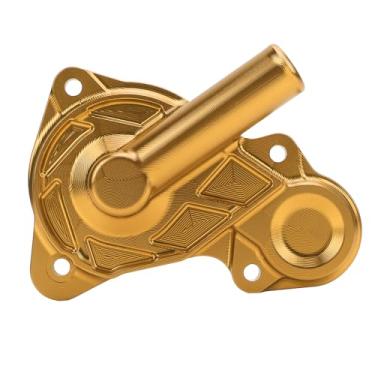 Imagem de Tampa do Líquido Refrigerante Bomba de água Motocicleta, Liga de Alumínio Com Estrutura do Dissipador de Calor, Substituição Xmax 125 250 300 400, Montagem do Modelo (Ouro)