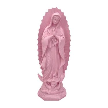 Imagem de XLWLLNJ Estátua da Bem-Aventurada Maria Nossa Senhora de Fátima Figura Coleção de presentes Estatueta elegante Acessório para casa para prateleira Mesa de, Style G