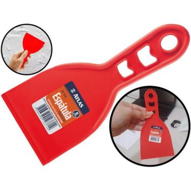 Imagem de Espátula Plástica 8cm Para Raspagem De Tinta Aplicação De Gesso Massa 