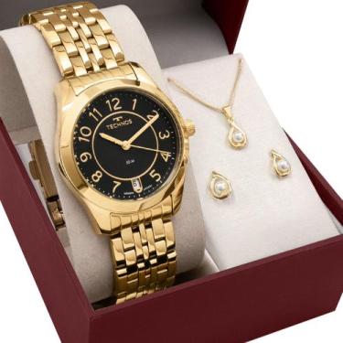 Imagem de Relógio Technos Feminino com Colar e Brincos 2115KNJS/K4P