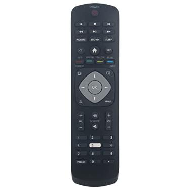 Imagem de Controle remoto de substituição compatível com Philips TV 24PFL3603/F7 65PFL5922/F7 55PFL5922/F7 43PFL5922/F7 50PFL5922/F7 24PFL3603 65PFL5922 55PFL5922 5000 PFL592 2 43PFL5922 RR24PFL3603/F7