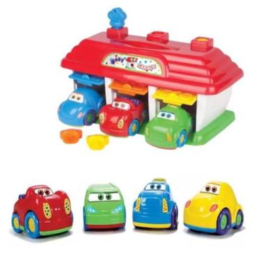 Imagem de Carrinhos Para O Bebe Brincar E Aprender + Baby Garagem - Big Star