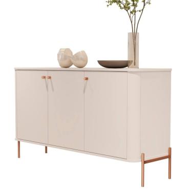 Imagem de Buffet Tucupí Aparador Sala Off White Bronze JB Bechara