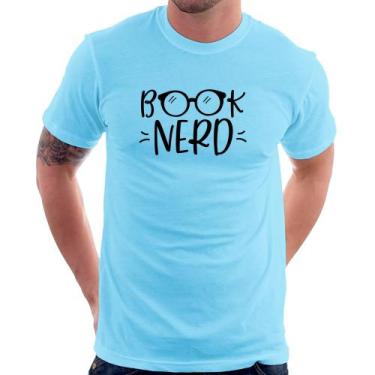 Imagem de Camiseta Book Nerd - Foca na Moda, Azul bebê, G