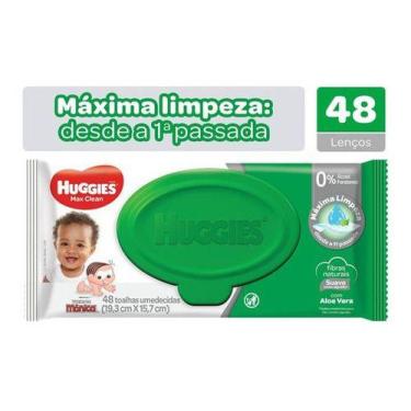Imagem de Lenço umedecido huggies max clean com 48 unidades