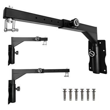 Imagem de LTSEAME Gancho de saco de pancadas resistente, gancho de saco de pancadas montado na parede, suporte de saco de pancadas de comprimento ajustável, adequado para academia doméstica interna e externa