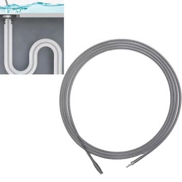 Imagem de Tradetop Cobra de drenagem, removedor de entupimento de ralo de mola com conector de broca elétrica, ferramenta de limpeza de dreno de metal durável para chuveiro cozinha pia banheiro desentupidor