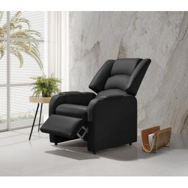 Imagem de Poltrona Reclinável Papai Suécia - Estética - material sintético Preto